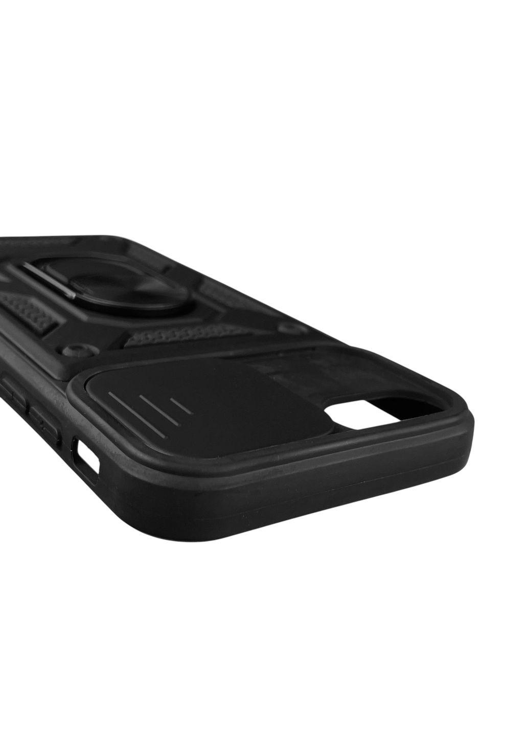 Чехол для iPhone 8 бронированный с кольцом со шторкой на айфон 8 чёрный rg1 Apple (366229644)