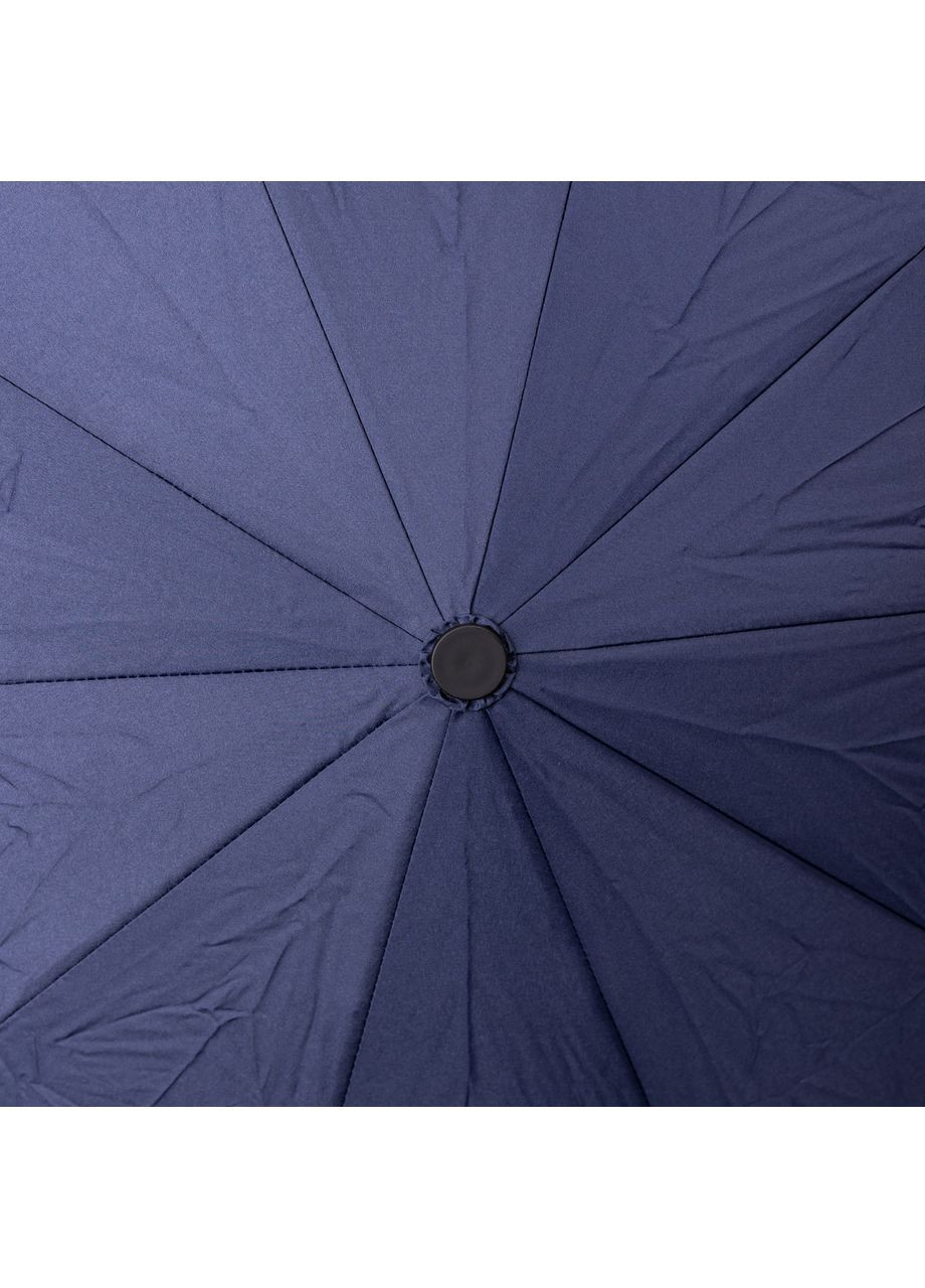 Синий зонт автоматический с деревянной ручкой классический из полиэстера диаметр 116 см hp-23-8bl Yiwu (369142832)
