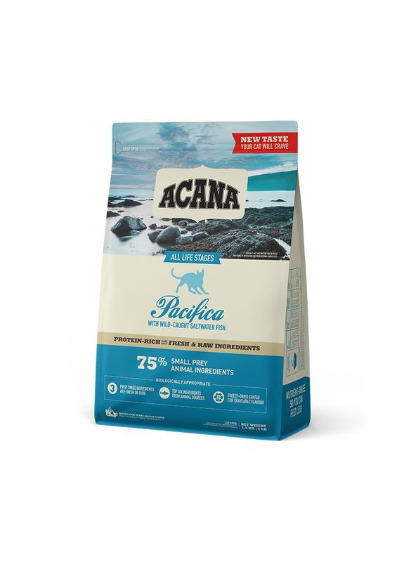 Сухой корм Pacifica Cat для кошек и котят всех пород с рыбой 1,8 кг (a64118) Acana (315501834)