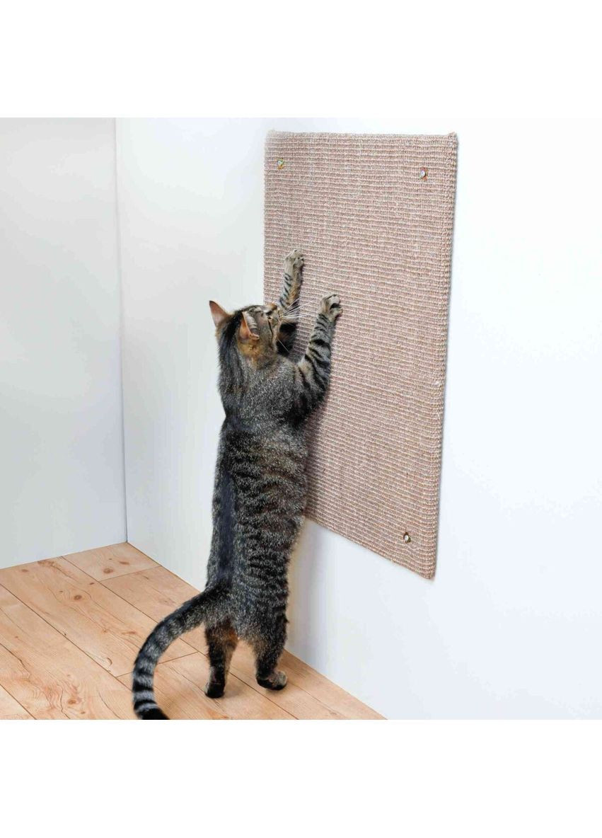 Кігтеточка для кішок XXL настінна з котячою м'ятою 50х70 см Сіро-коричневий (43166) Trixie (364674803)