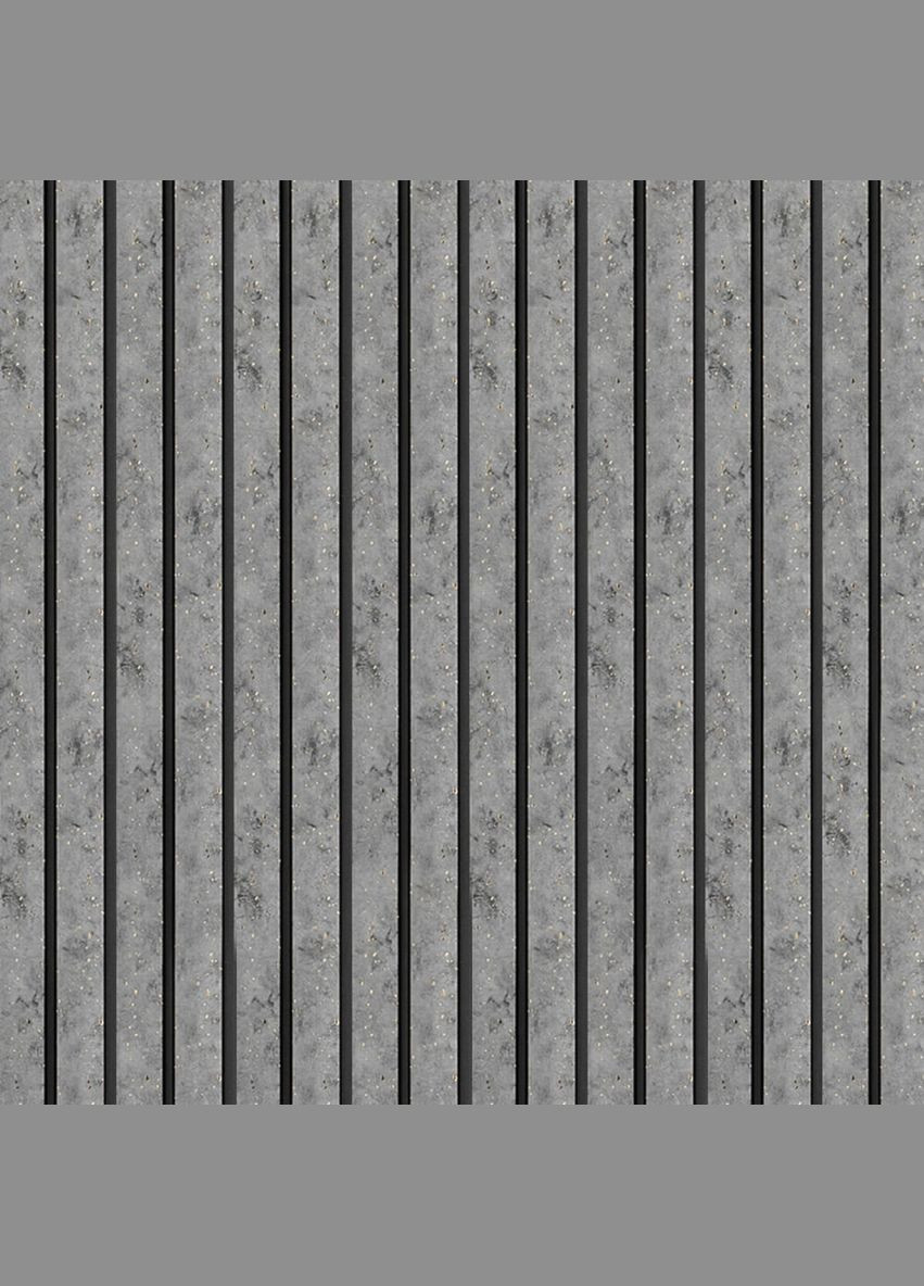 Рейка декоративная PS 2900х120х12мм Бетон с золотыми вкраплениями SW-00001752 Sticker Wall (315790777)