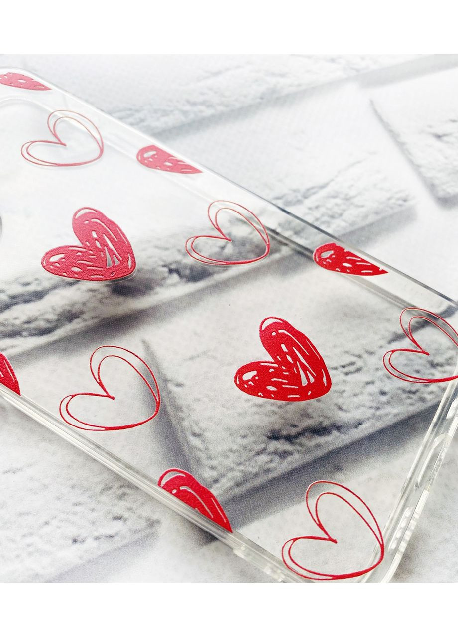 Чехол на iPhone 16 Pro Max Сердечка красные (принт 77) Creative (355391882)