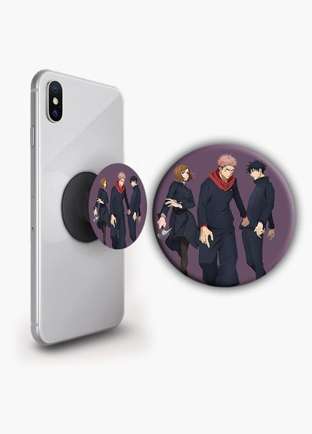 Держатель для телефона PopSockets Аниме Магическая битва #01 Черный No Brand (304503246)