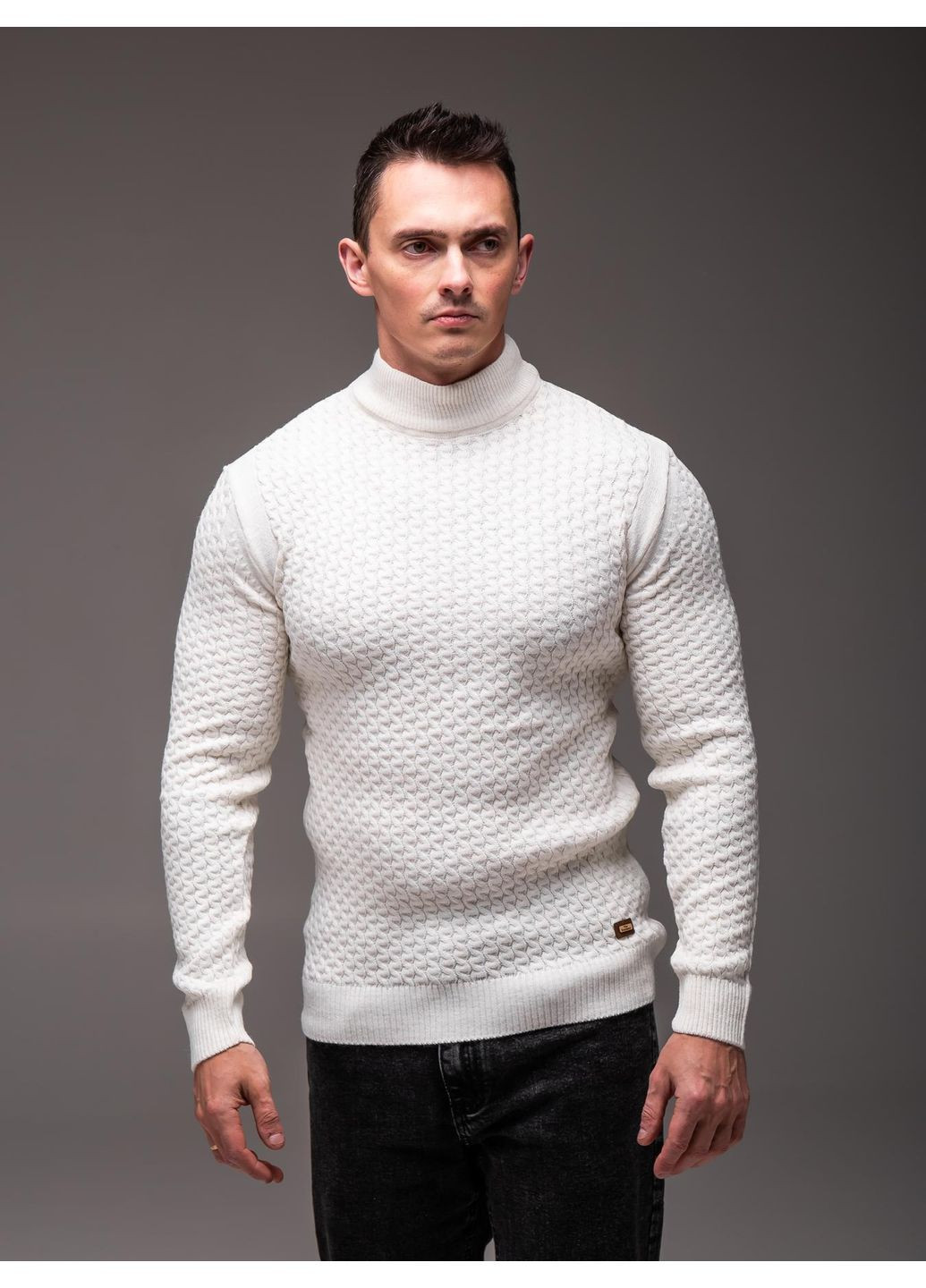 Молочний светр чоловічий джемпер No Brand