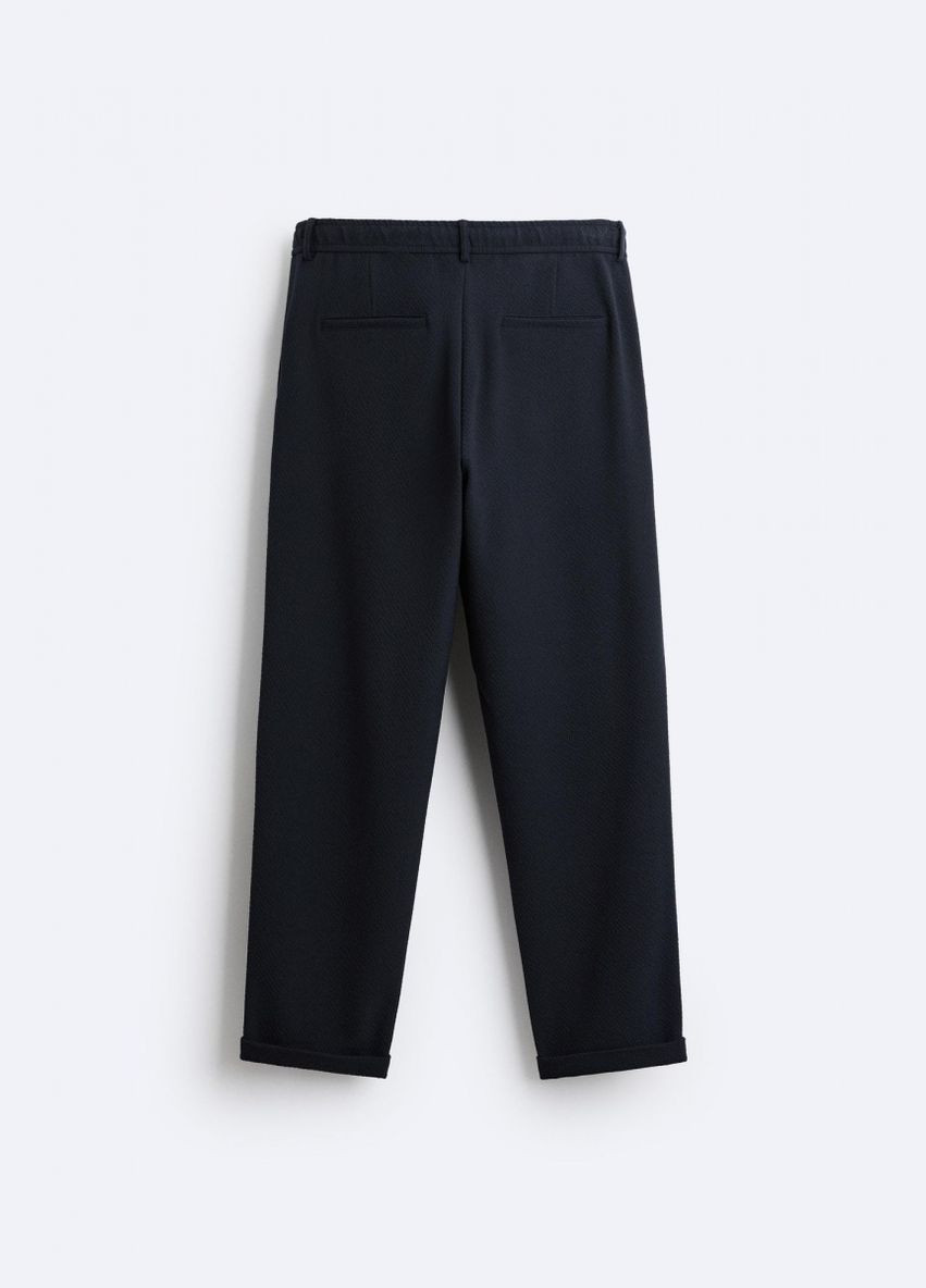 Штани Zara вільного крою балони 1659 740 NAVY BLUE (315825976)