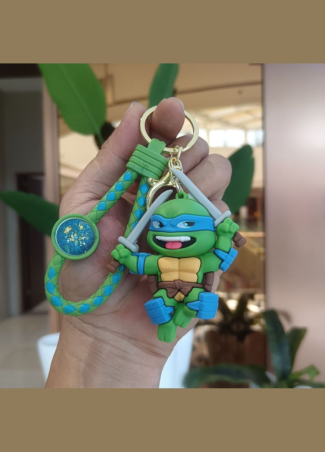 Черепашки ніндзя брелок Леонардо брелоки на рюкзак, ключі Ninja Turtles Leonardo 7,5 см Shantou (306743508)