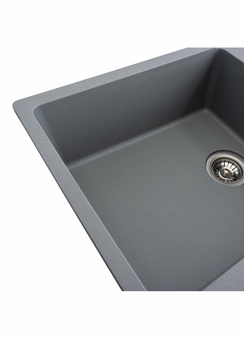 Гранітна мийка для кухні 7850 ROMA матова металік Valeso (342069248)