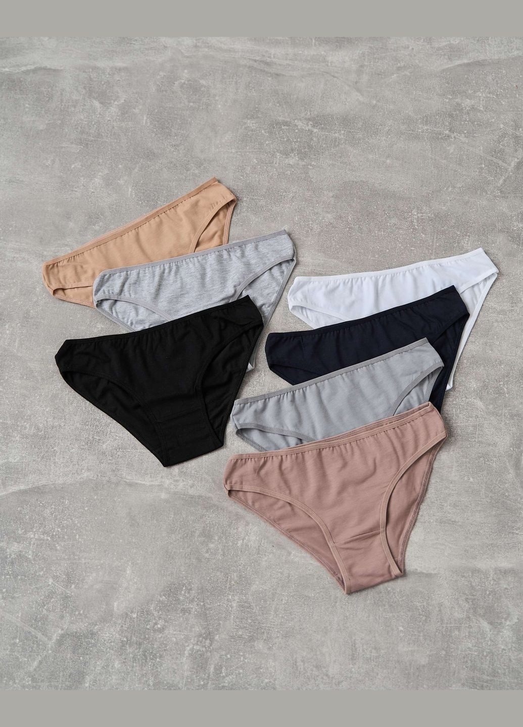 Набор женских базовых трусиков неделька - 7 шт. Nicoletta (340277001)