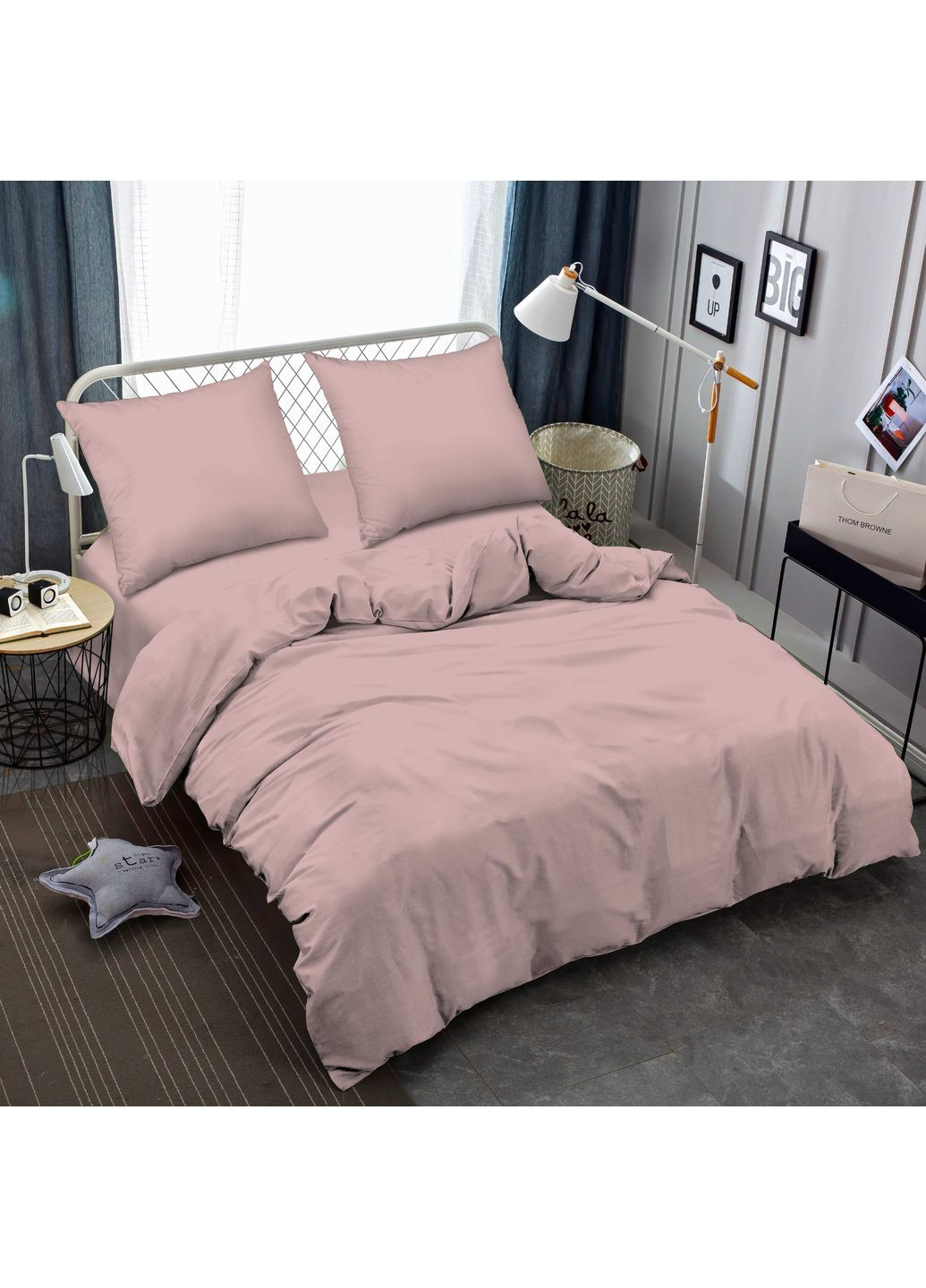 Комплект постельного белья двуспальный лиловый Жатка 671607 Ananasko (373274966)