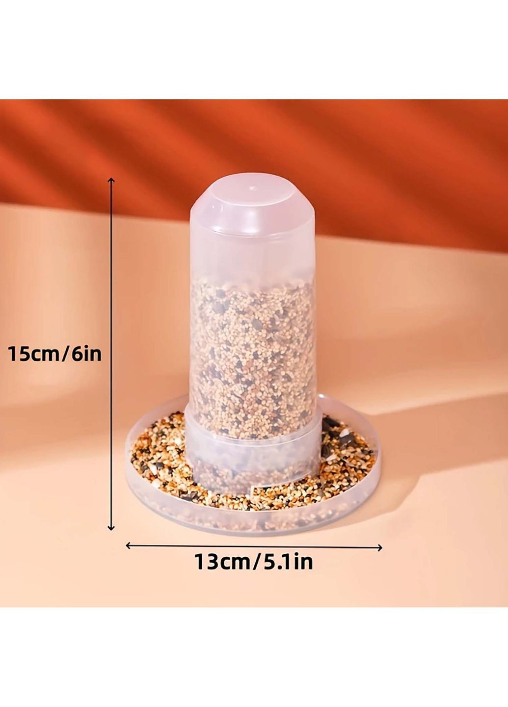 Автоматическая бункерная кормушка и поилка для птиц 350 мл Yu Xin (338379351)