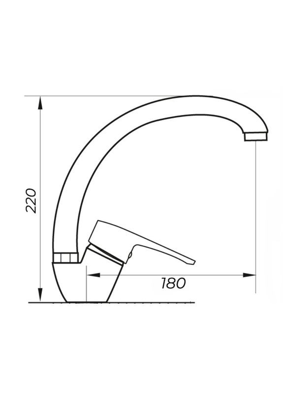 Змішувач для кухні PUD4 146 (ZX2995) Zerix (322003541)
