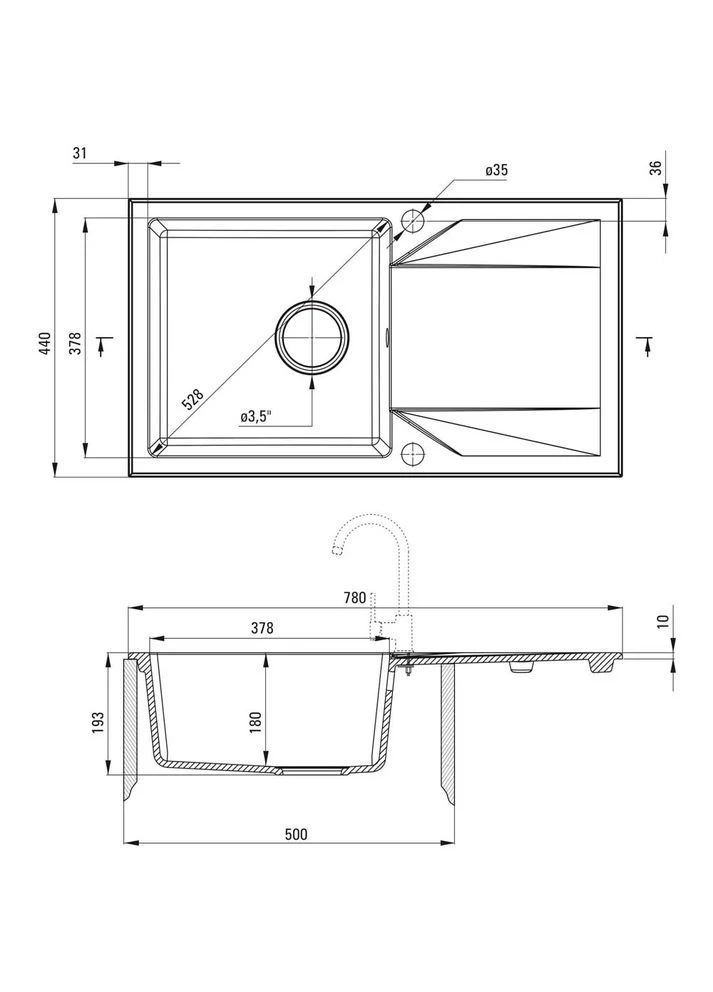 Мийка EVORA (ZQJ_G113) Deante (322906365)