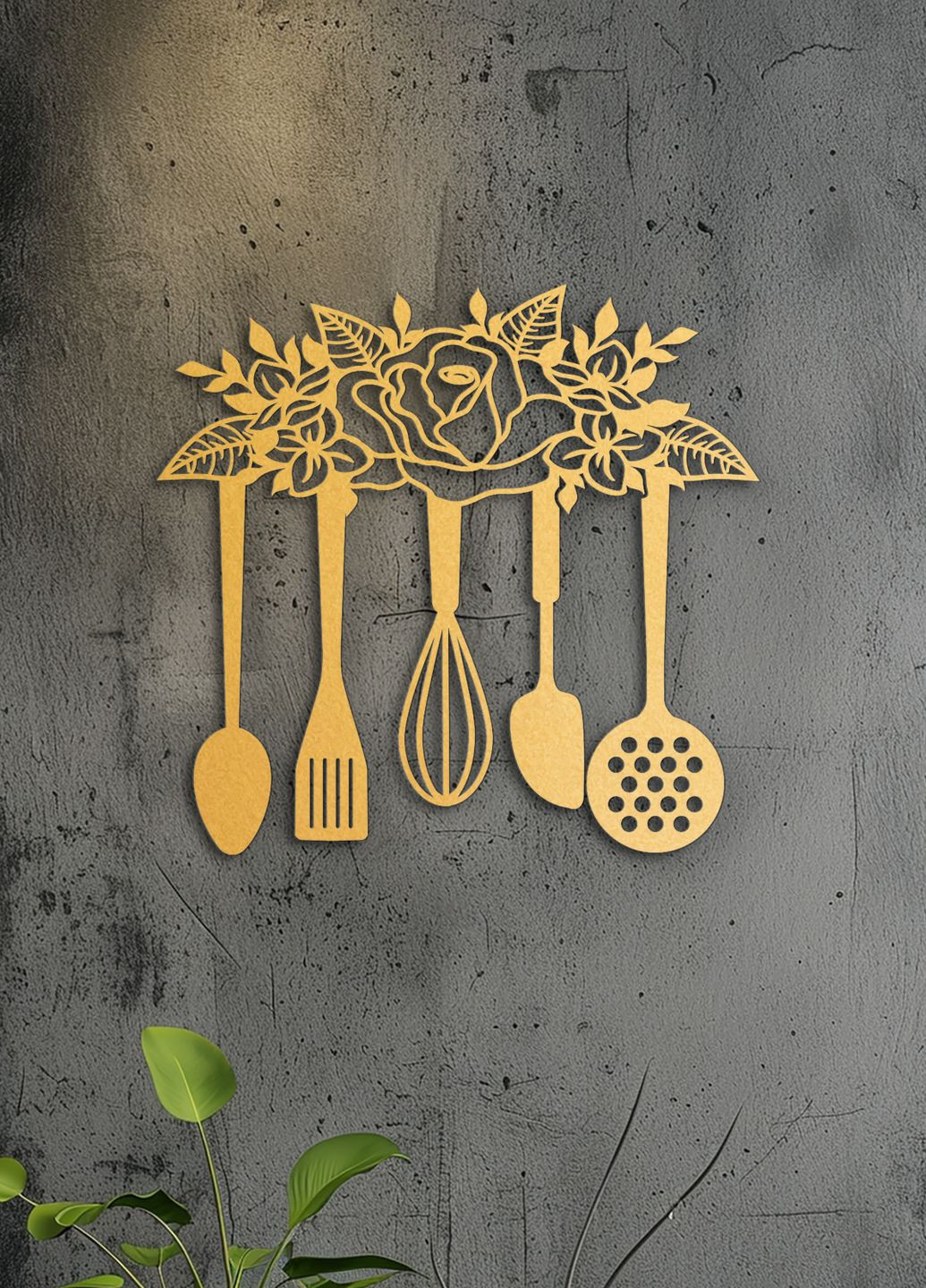 Современная картина на кухню, декор в комнату "кухонный инвентарь", оригинальный подарок 25х28 см Woodyard (291882609)