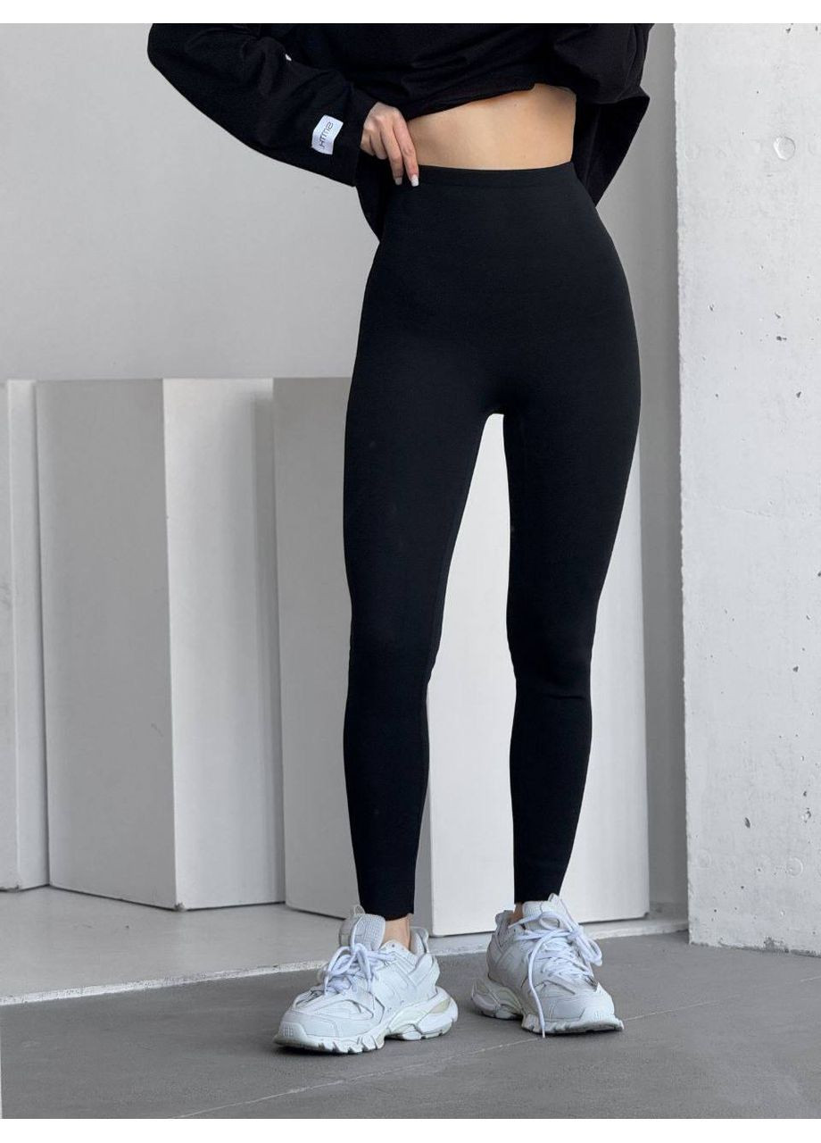 Жіночі термо-лосини з вовною Меріноса, висока посадка No Brand (357234726)