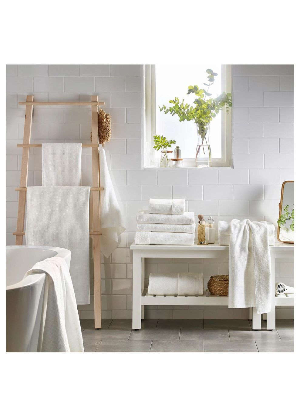 IKEA рушник ікеа salviken 30х30 см (80313219) білий виробництво -