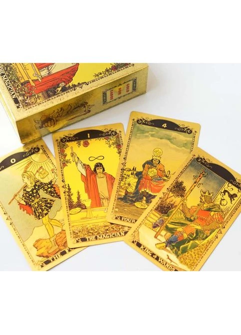 Карти Золоте Таро Вейта Gold foil Cards Tarot (368770617)