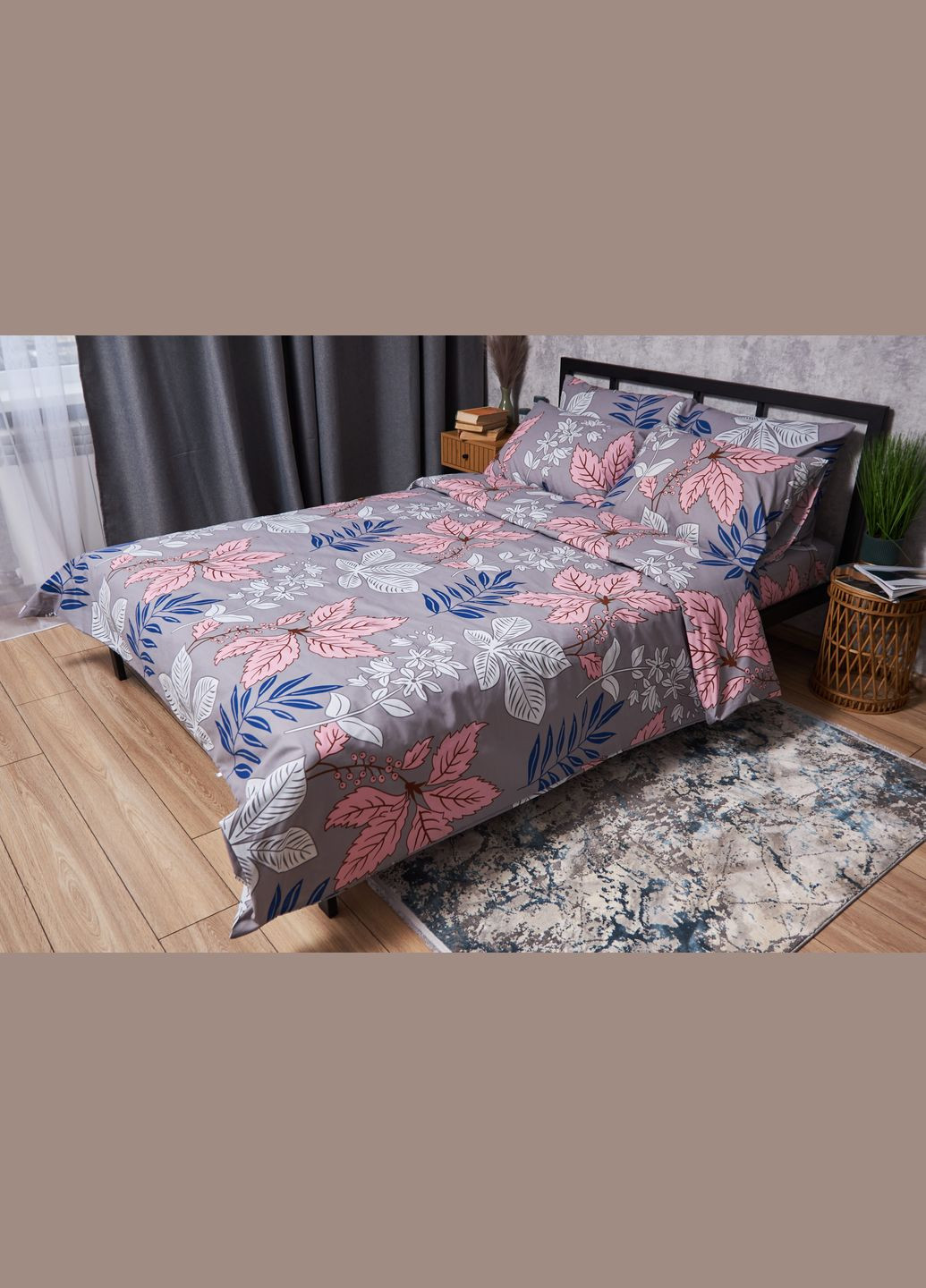 Комплект постельного белья Бязь Gold Люкс полуторный 143х210 наволочки 4х70х70 (MS-820003029) Moon&Star Fossil (288536162)