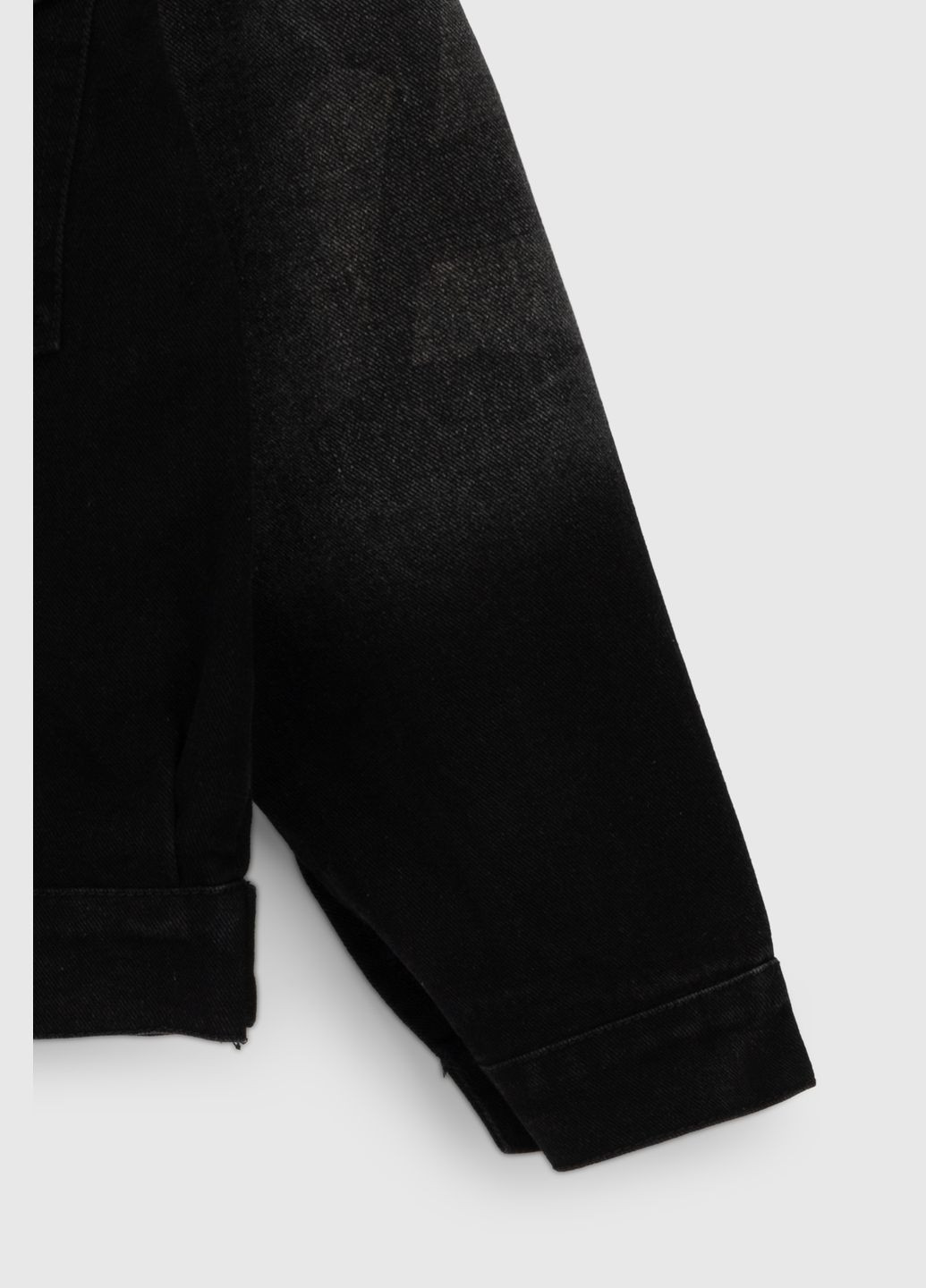 Черная демисезонная куртка джинсовая No Brand
