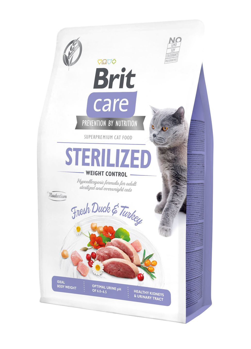 Сухой корм для стерилизованных кошек и кошек с избыточным весом Cat GF Sterilized Weight Control с Brit Care (279561280)