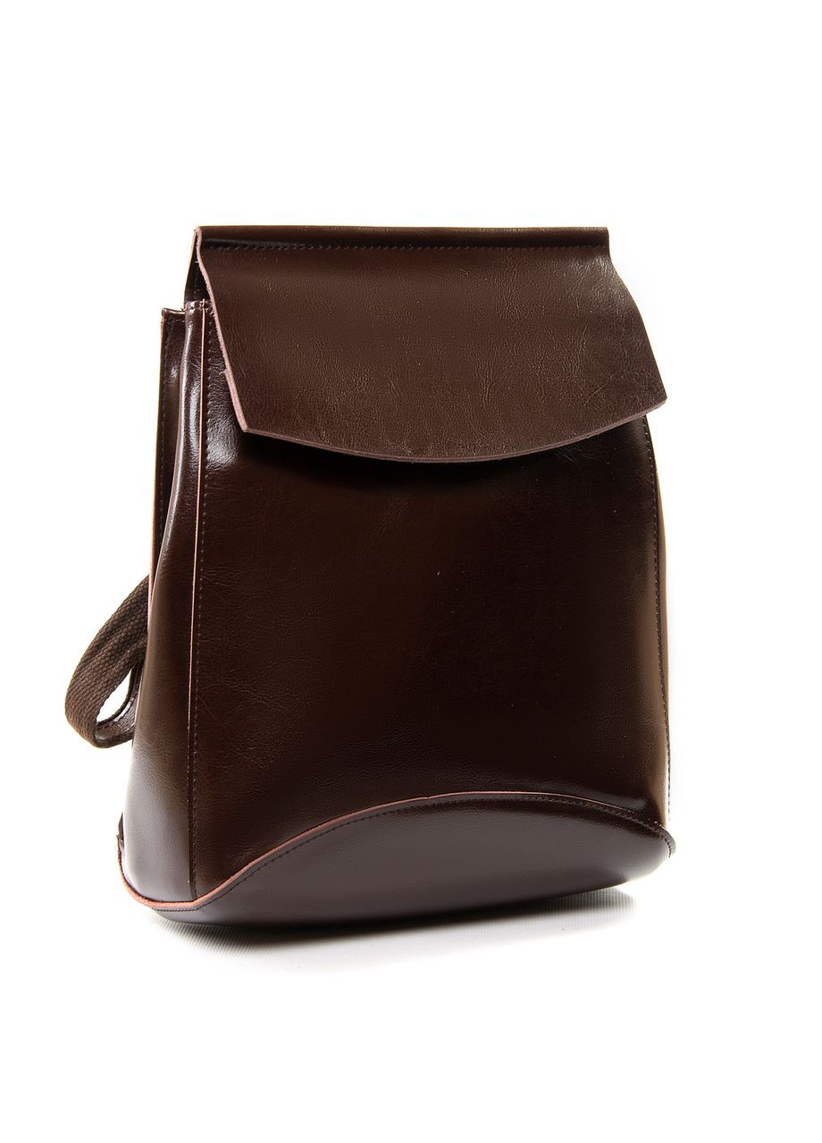 Рюкзак жіночий коричневий натуральна шкіра код 25-8504 Уцінка (читайте опис) PTR No Brand (317769198)