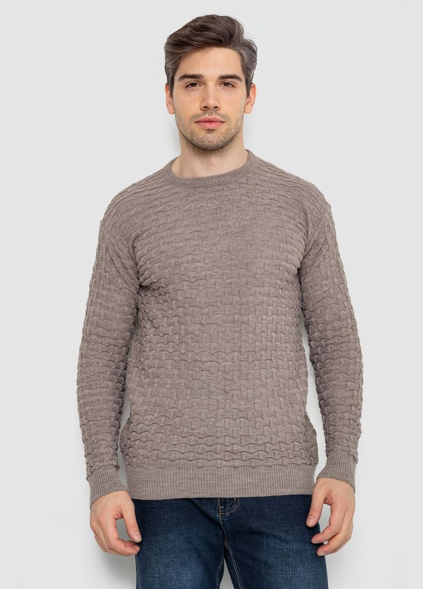 Коричневий зимовий светр чоловічий Ager 161R882