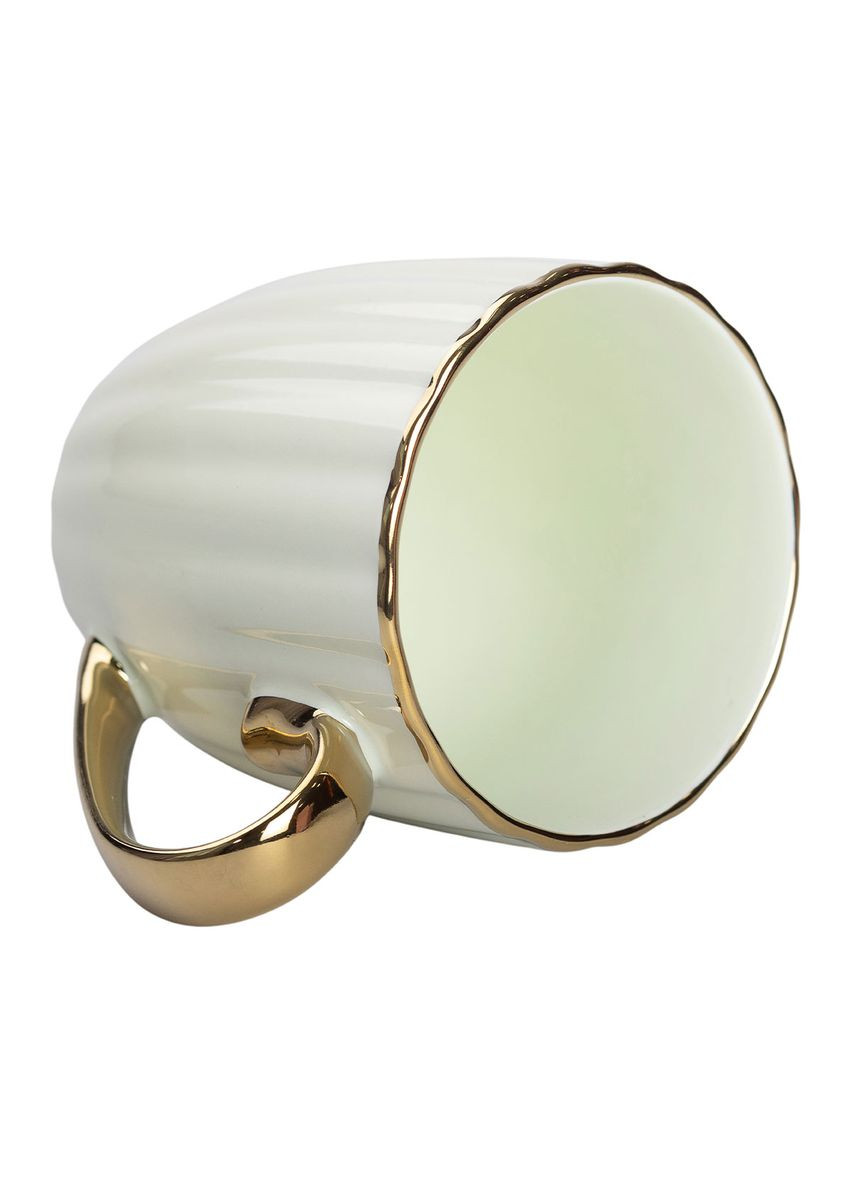 Кружка порцелянова із золотим обідком і золотою ручкою 420 (мл) RX-N240629M Jooki (358705765)