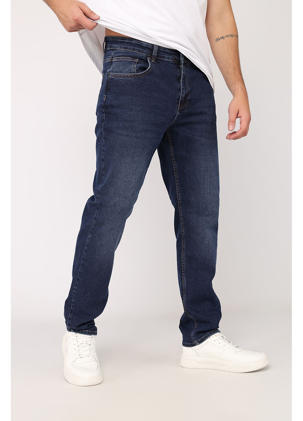 Джинси slim чоловічі колір синій ЦБ-00280656 Yuki (358497349)