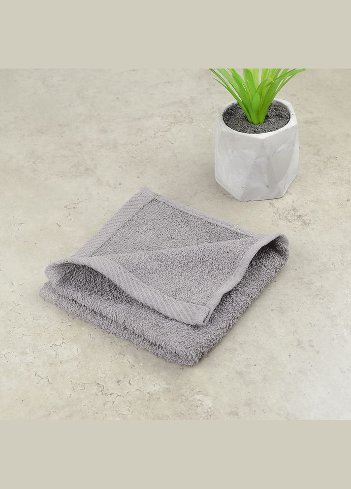 Рушник кухонний 30х30см 400г/м2 (Попелястий) GM Textile комбінований