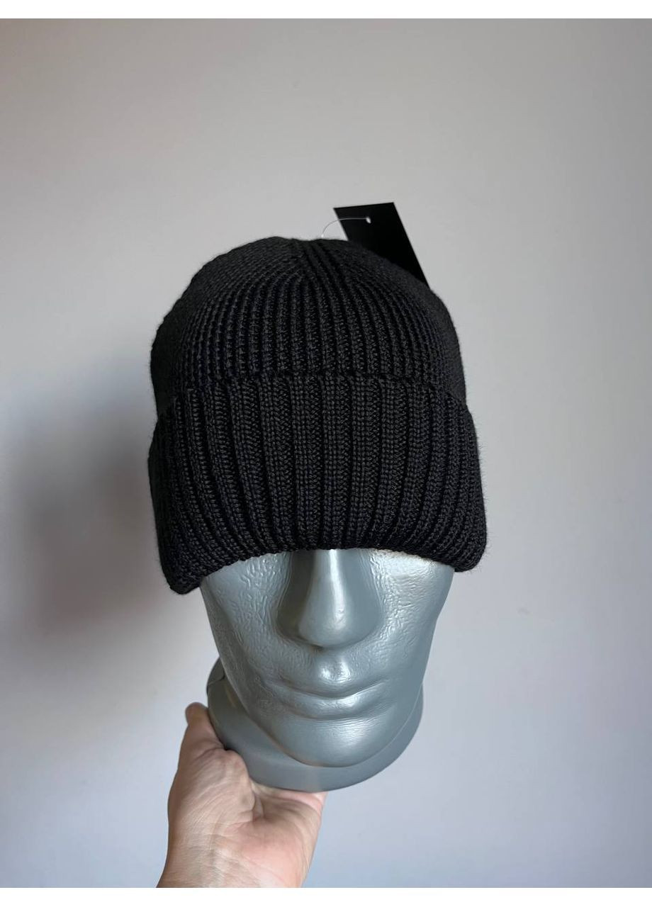 Мужская шапка вязаная на флисе зимняя стильная теплая универсальная модная konstant Ellan (364864733)