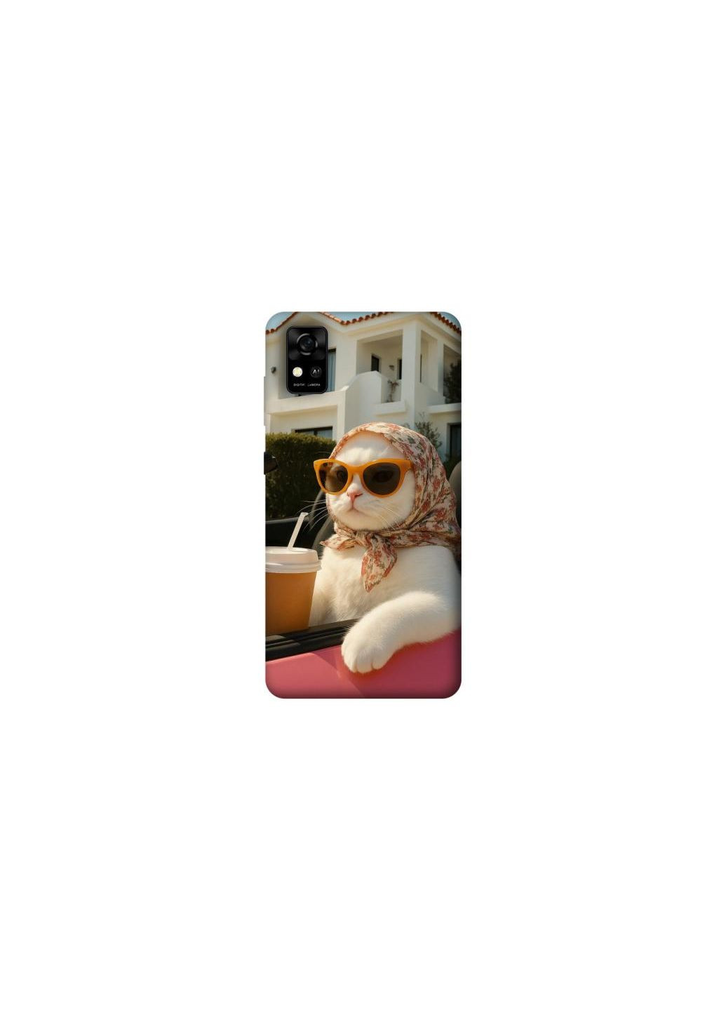 Чохол на ZTE Blade A31 Stylish Cat Cruise Frontalka (354211854)