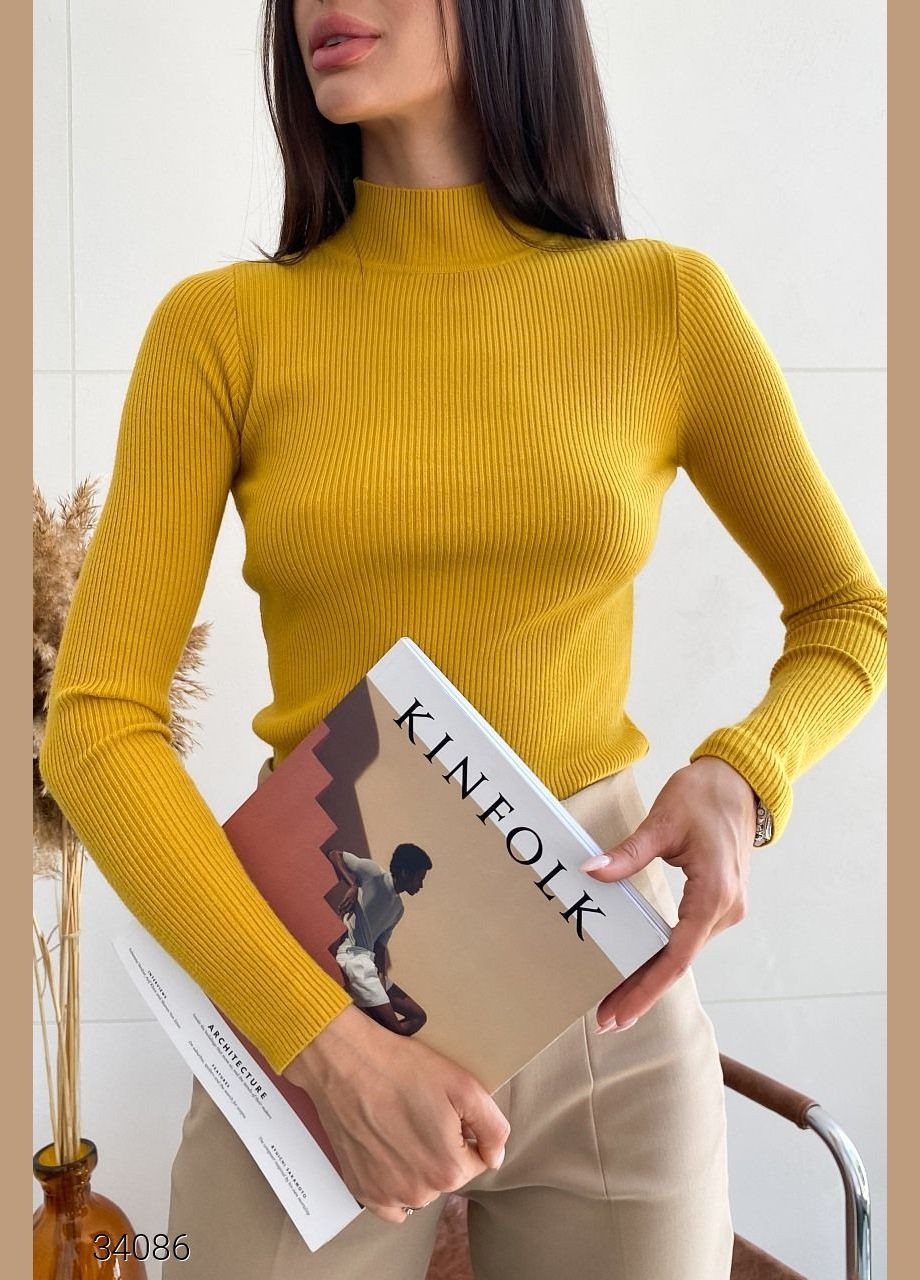 Водолазка в рубчик с воротом-стойкой Liton (303727740)