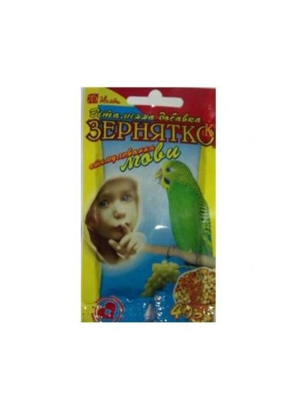 Витаминная добавка для стимулирования речи у попугаев, 40г ЗЕРНЯТКО No Brand (368710219)