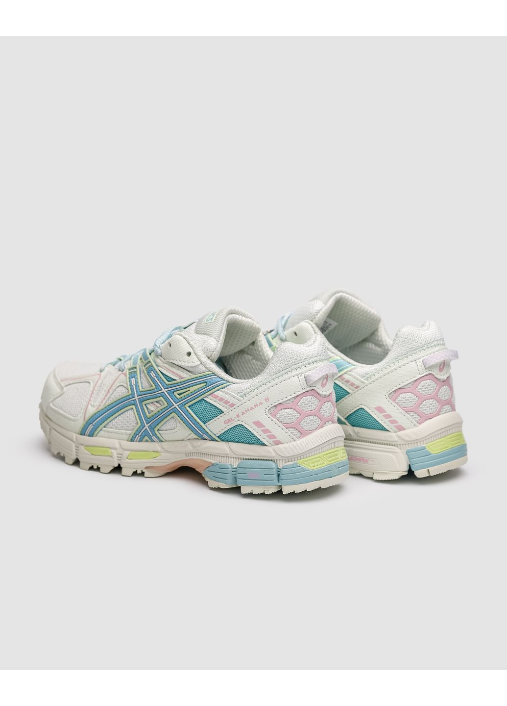 Белые демисезонные кроссовки мужские asics gel kahana 8 white / turquoise асикс гель кахано 8 No Brand