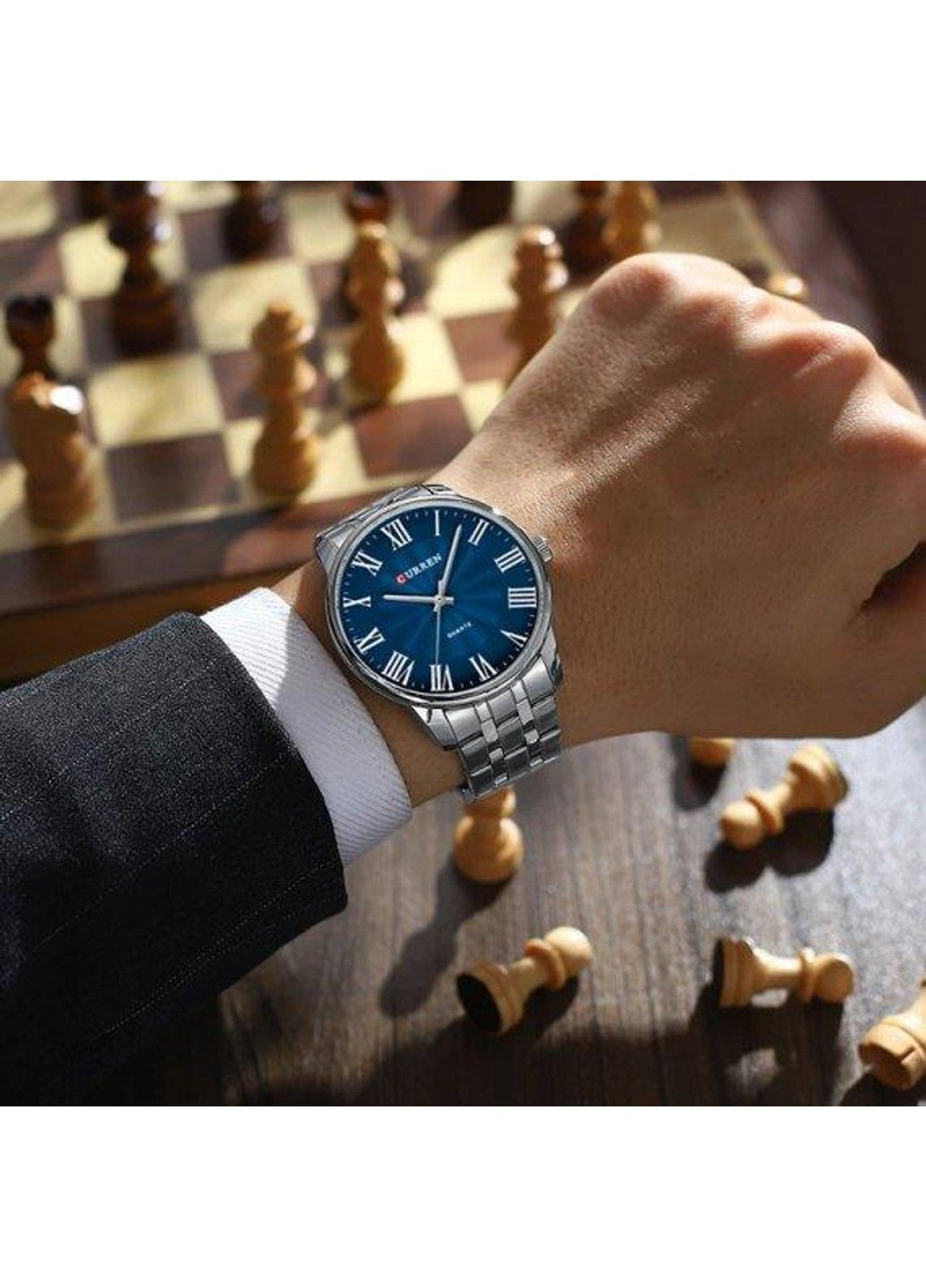 Часы мужские наручные Greece (Серебристые) Curren (314483490)