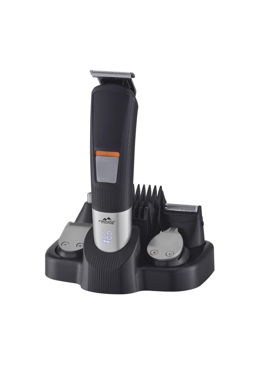 Машинка для стрижения волос аккумуляторная с набором аксессуаров 7 в 1 (MT-5042) Monte (334007090)