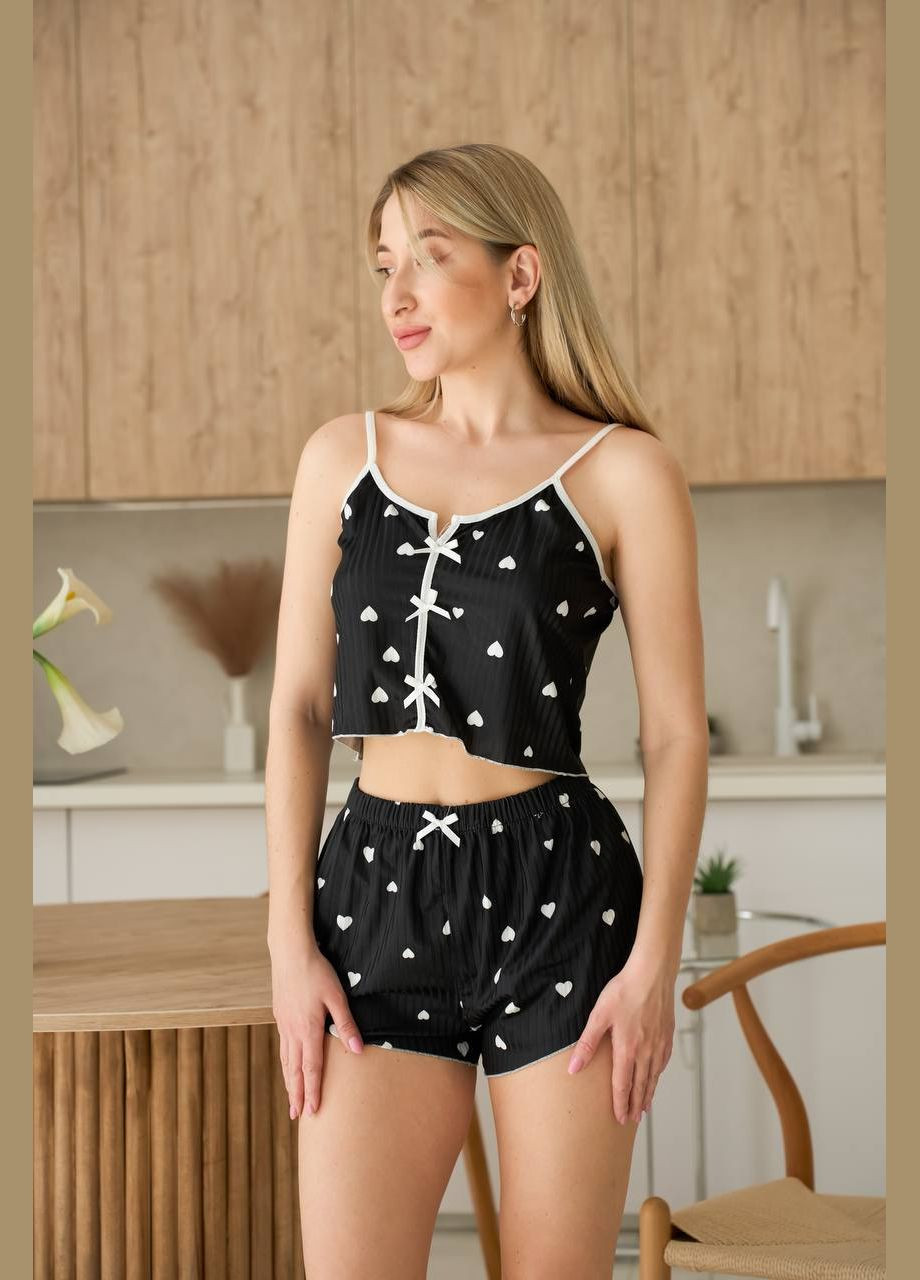 Черная пижамка, которая влюбляет с первого взгляда!❤️ Luna