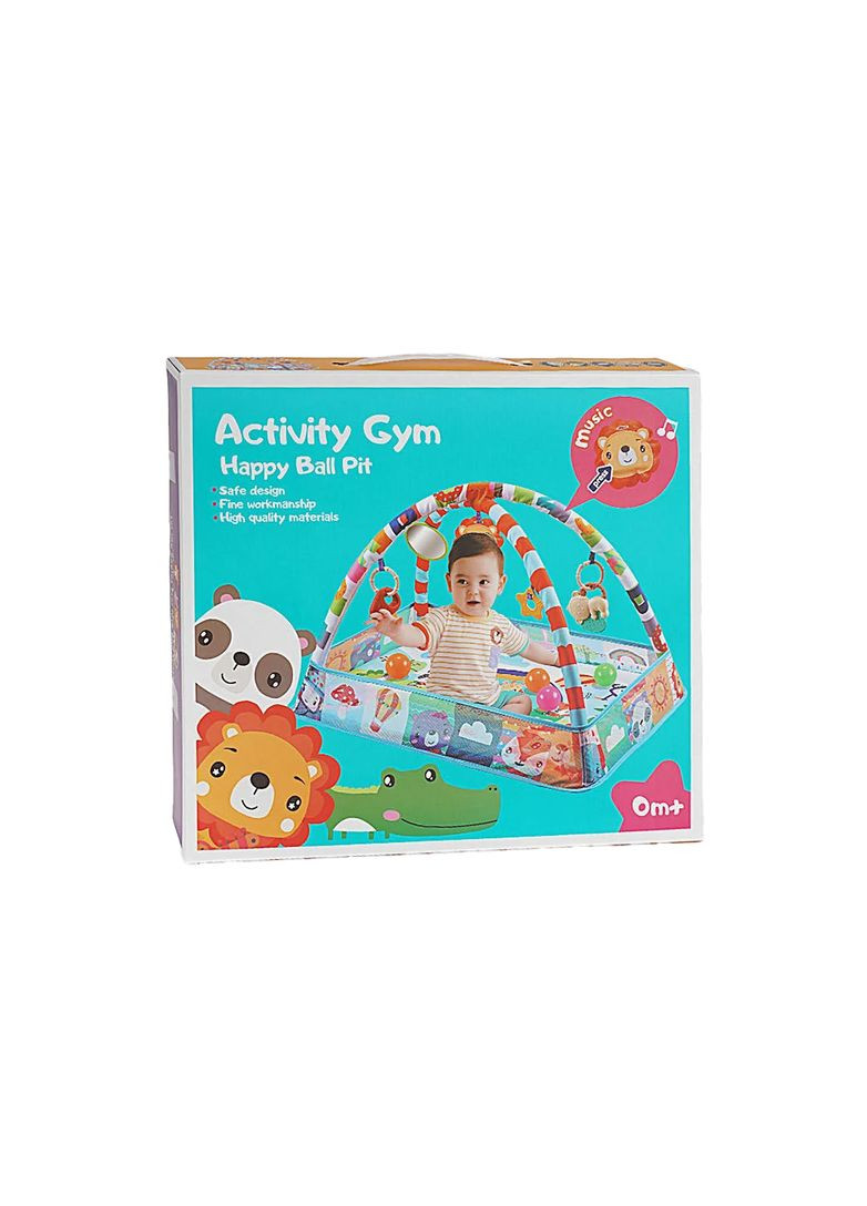 Развивающий коврик с дугами 918-021 A, сетчатые бортики, музыкальный львёнок, в коробке (6974639252267) No Brand (301000478)