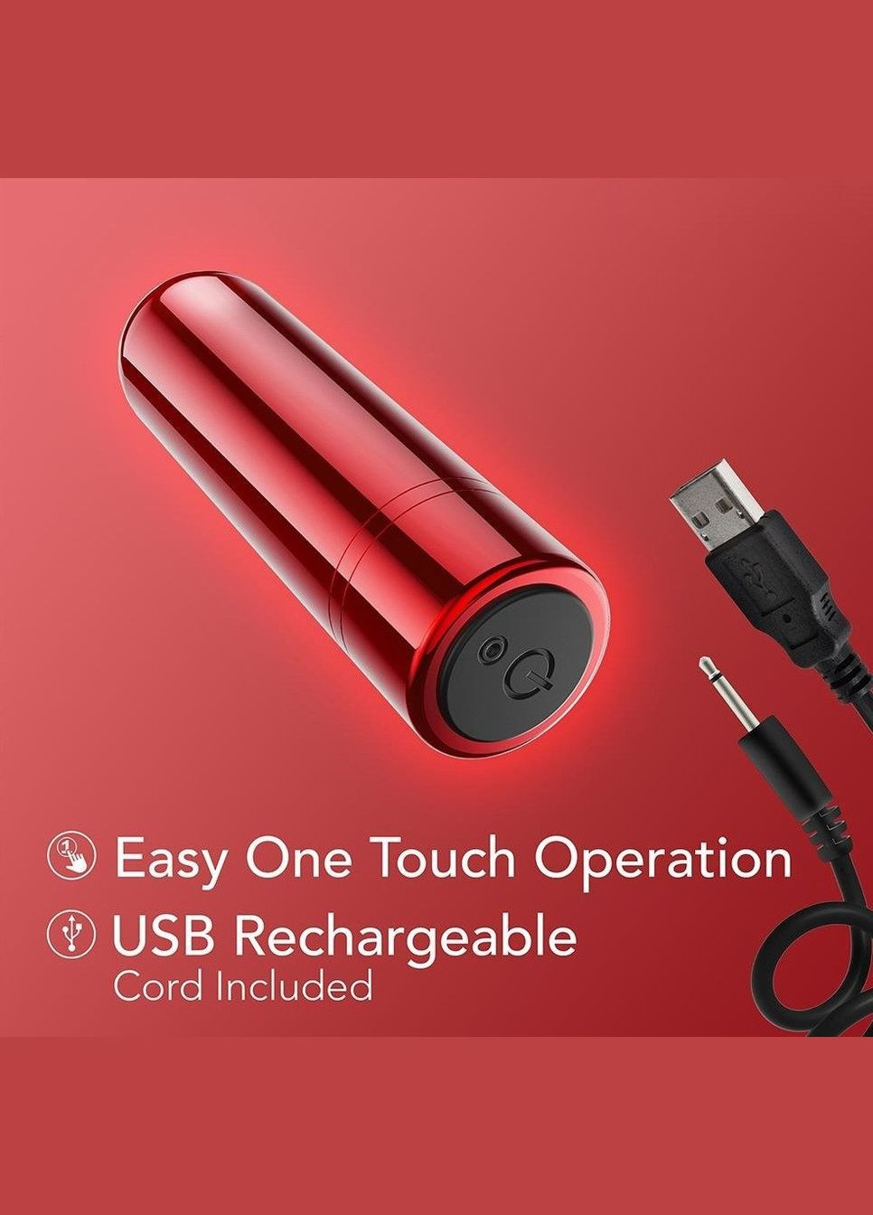 Перезаряджаєма міні-куля Kool Vibes Cherry червона Blush (330618213)