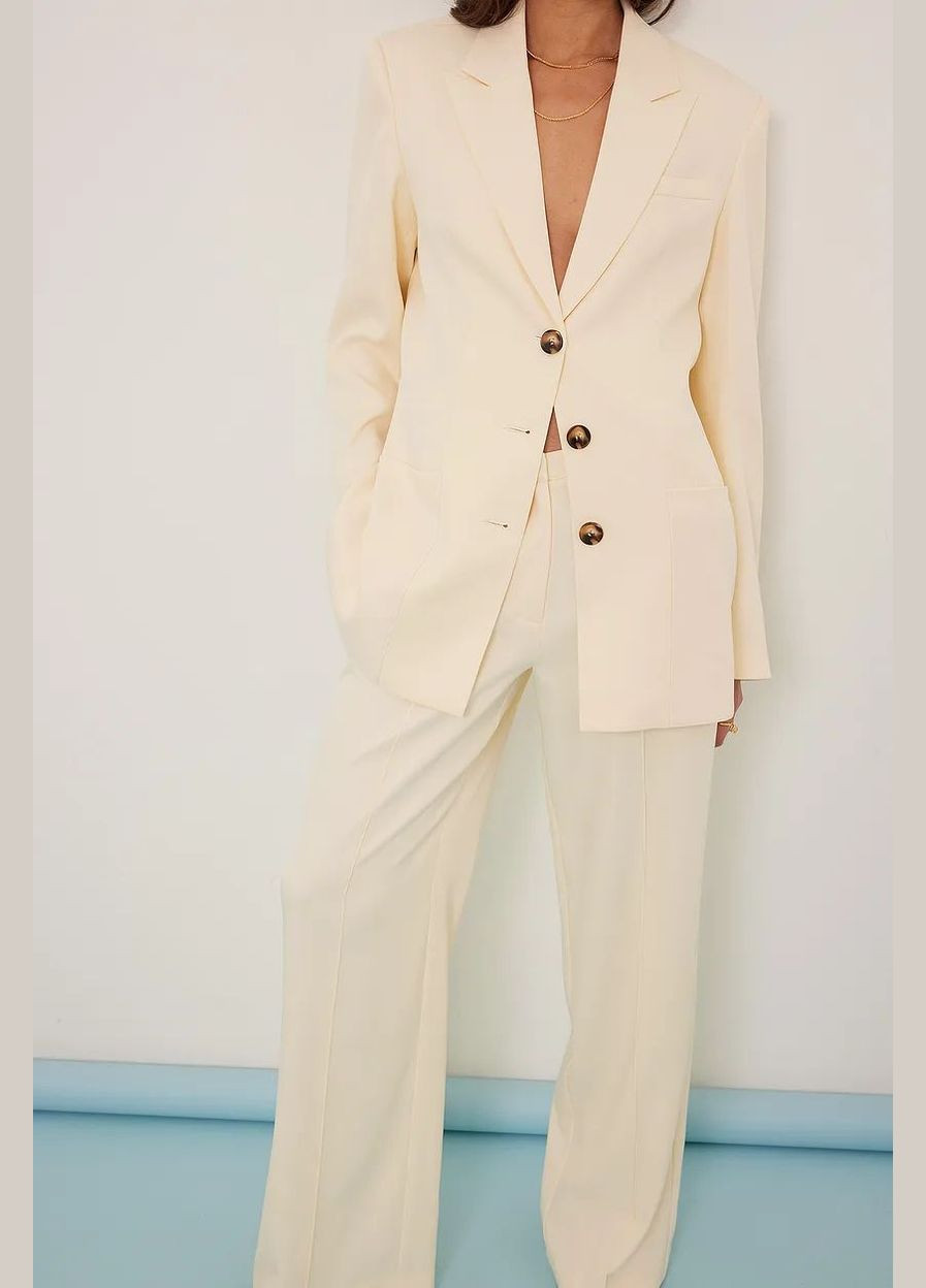 Молочный женский жакет,молочный, NA-KD -