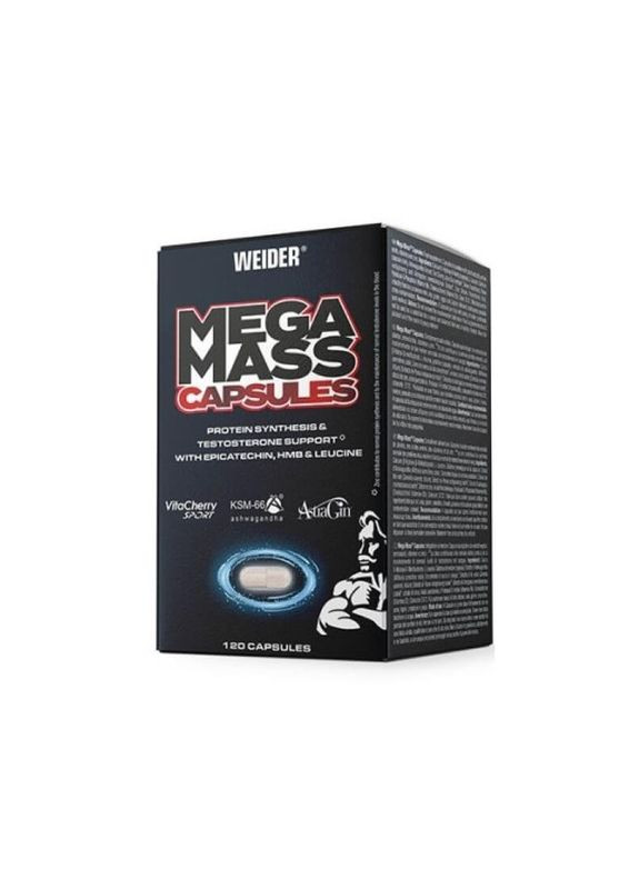 Стимулятор росту м'язів Mega Mass Сapsules 120 caps Weider (324601885)