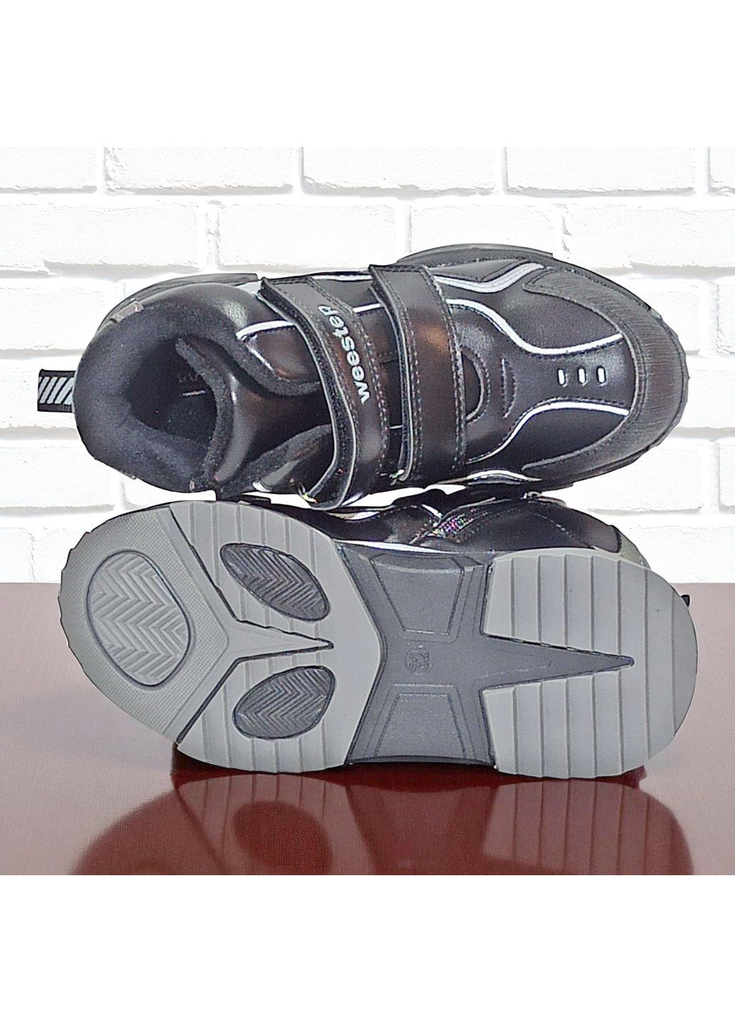 Демісезонні утеплені черевики на липучках хайтопи на флісі для хлопчика Вістеп Weestep (360805069)