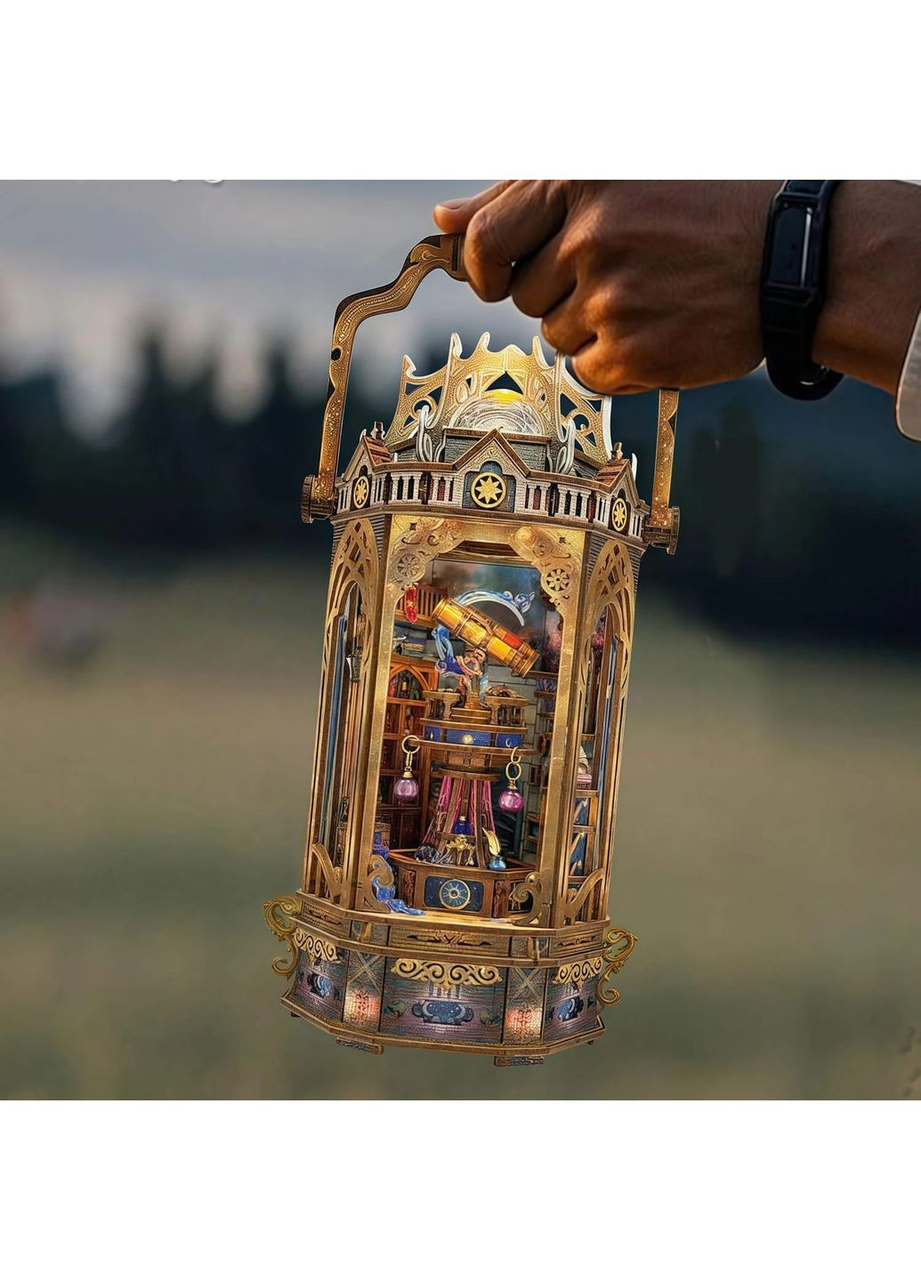 Бук Нук Ліхтар Галактики Інтер'єрний конструктор The Lantern of Galaxy DIY Book Nook Kit SQ-07 No Brand (365652874)