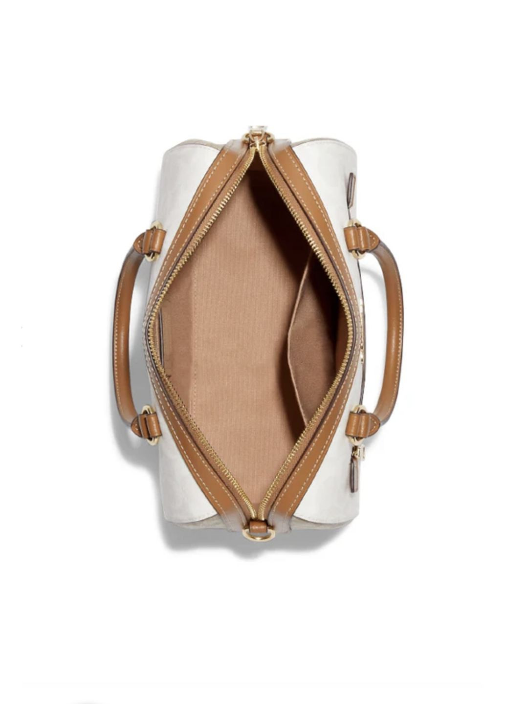 Сумка Coach Rowan Satchel In Blocked Signature Canvas Glacier White Multi (Ca149) (315342043)