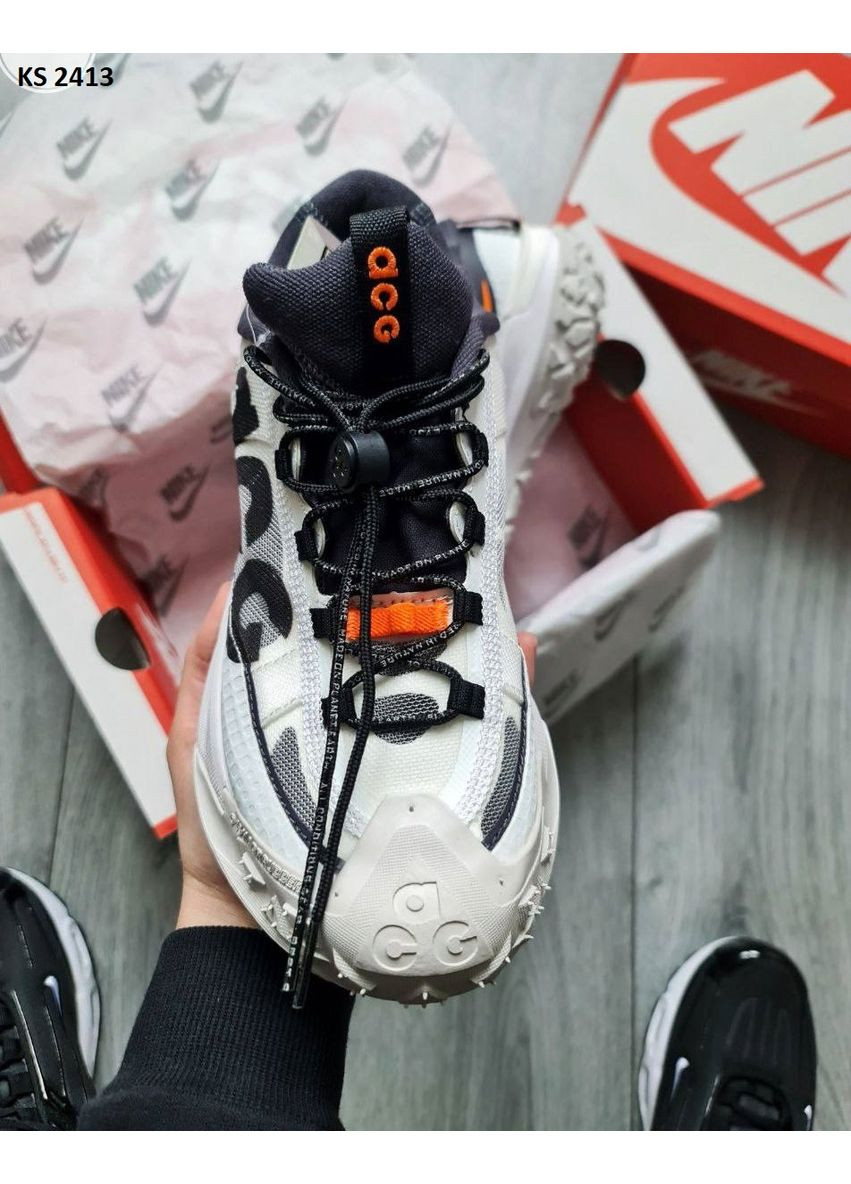 Білі Осінні кросівки чоловічі nike acg mountain fly 2 low white найк асж маунс флай No Brand