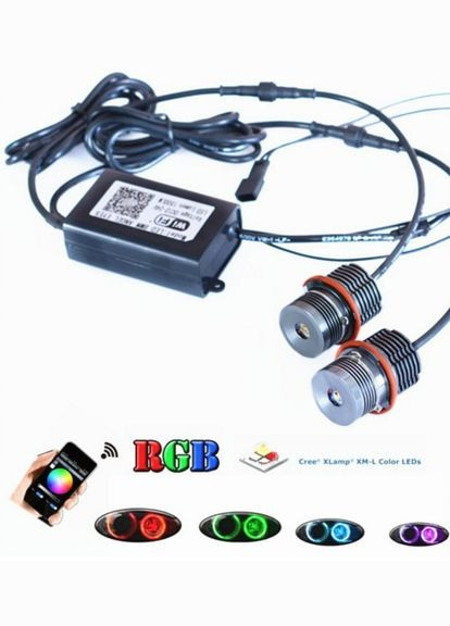 Led marker (2шт) 20W RGBW Bluetooth ангельські глазки BMW (338257645)