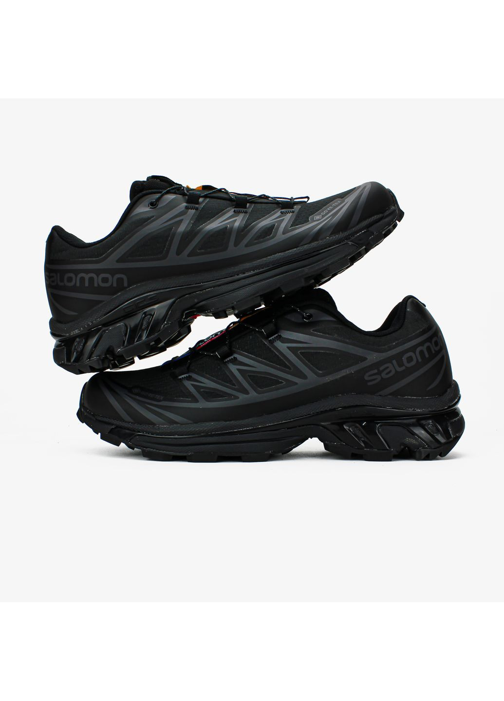 Черные демисезонные кроссовки мужские Salomon XT-6 Adv Dover Black Gore-Tex | Саломон ХТ-11