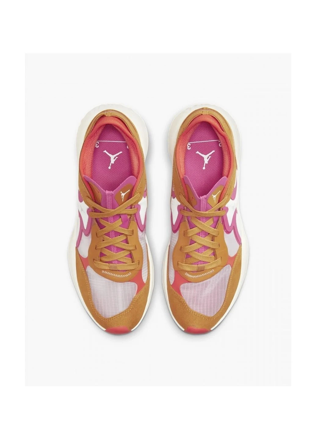 Кроссовки женские Delta 3 Low Orange/White Dm3384-781 Air Jordan белые (381377637)