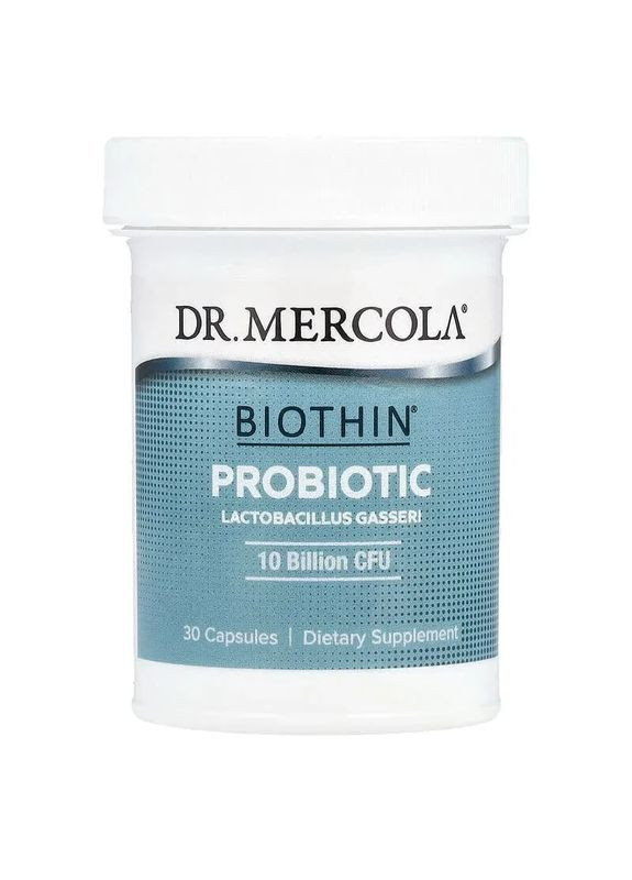 Пробиотики Lactobacillus Gasseri, 10 миллиардов КОЕ Mercola, 30 капсул Dr. Mercola (370188724)
