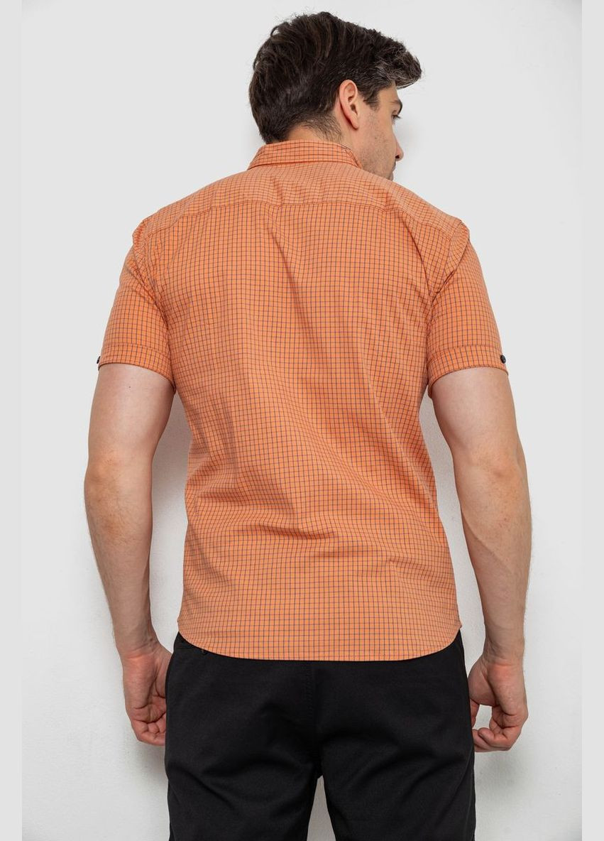 Сорочка чоловіча в клітку, колір пудровий, Ager (339785822)