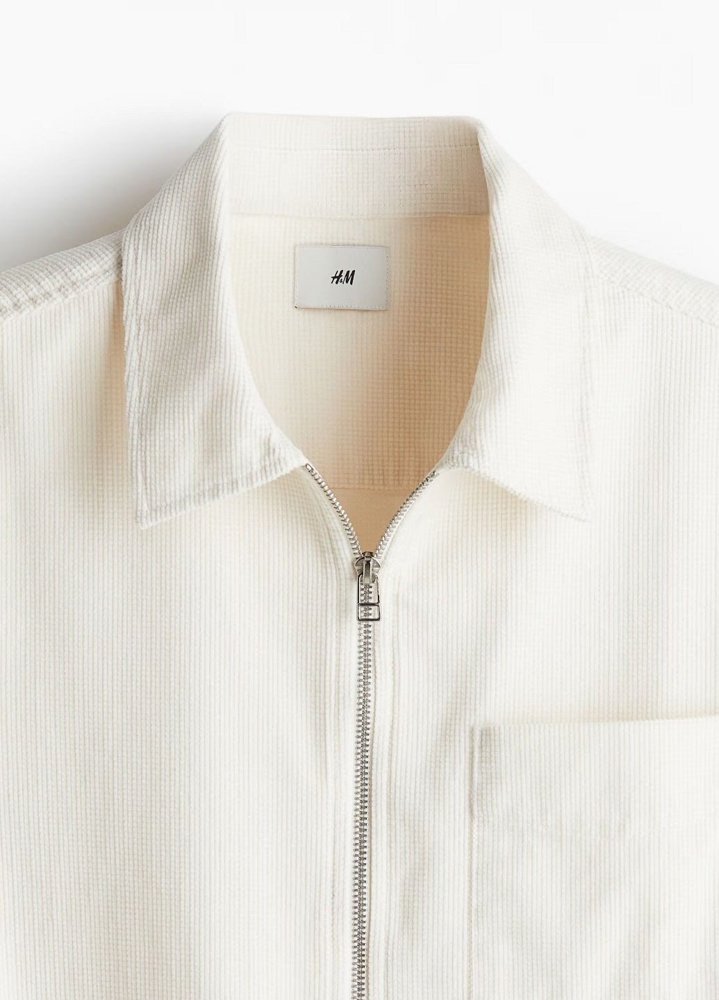 Біла демісезонна куртка H&M